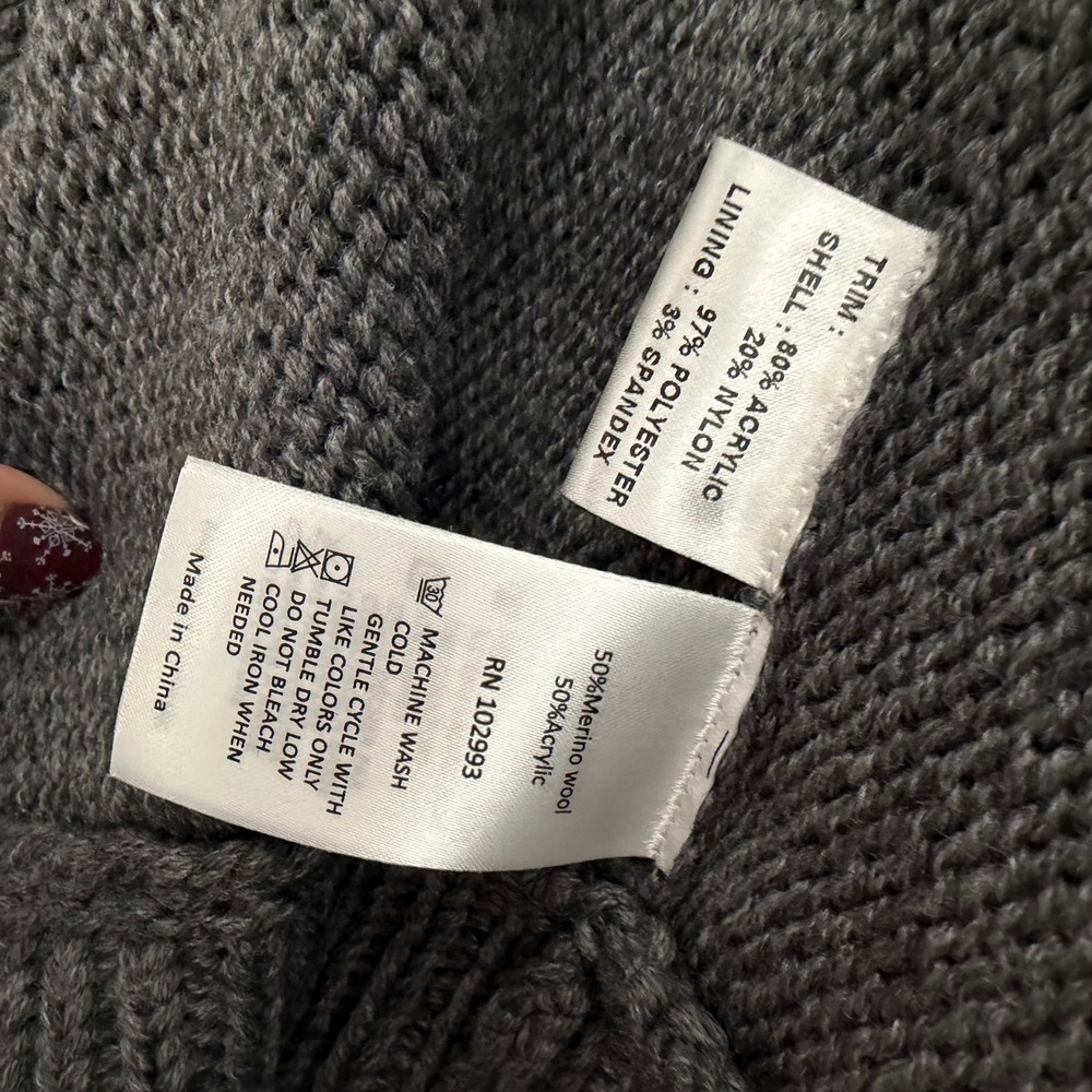 Kaufman Franco Mob Wife Faux Fur Collar Waterfall Draped Knit Vest Womens Large - Picture 5 of 10